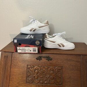 Reebok Heelys White and Gold Sneakers